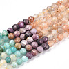 Natural & Synthetic Mixed Gemstone Beads Strands G-D080-A01-02-06-4