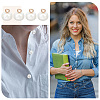 100Pcs Resin Imitation Pearl Buttons BUTT-CY0001-05-4