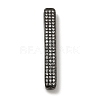 Brass Micro Pave Clear Cubic Zirconia Beads KK-G493-13B-01-1