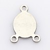 Tarnish Resistant Oval 201 Stainless Steel Chandelier Component Links STAS-P073-26-2