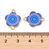 Printed Alloy Enamel Connector Charms ENAM-CJC0020-28F-3