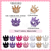 70Pcs 7 Colors Alloy Crown European Beads FIND-SP0005-86-2