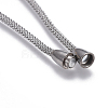 304 Stainless Steel Necklaces NJEW-O114-01-4