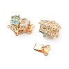 Brass Glass Box Clasps KK-B125-01G-01-2