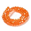 Transparent Electroplate Glass Beads Strands EGLA-A039-T2mm-B11-2