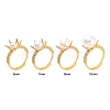 Adjustable Brass Ring Findings KK-WH0062-40G-4