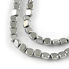 Electroplated Non-magnetic Synthetic Hematite Beads Strands G-R259-51H-1