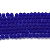 Imitate Austrian Crystal Frosted Glass Beads Strands GLAA-F029-TM4mm-B06-1