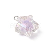 Acrylic with ABS Plastic Imitation Pearl Pendants PALLOY-JF04503-01-4