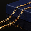 Ion Plating(IP) 304 Stainless Steel Cable Chains CHS-H007-45G-1