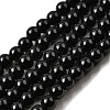 Natural Black Obsidian Beads Strands G-L632-A01-6mm-2