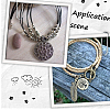 80Pcs 8 Styles Tibetan Style Alloy Cord End FIND-SC0020-98D-7