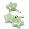 Star Natural Green Aventurine Pendants G-Q367-16-2