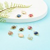 Natural Mixed Gemstone Links Connectors X-PALLOY-JF00755-2