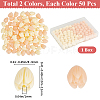 100Pcs 2 Colors Dyed Synthetic Coral Beads CORA-SP0001-02A-2
