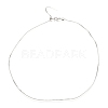 Adjustable Electroplate Brass Venetian Chain Necklaces MAK-L028-02P-2