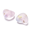 Frosted Transparent Acrylic Beads OACR-F013-05-2