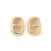 Brass Silicone Slide Charms KK-C099-06A-G-1