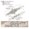 Rhinestone Bride Flower Lace Leg Belts WG66B83-16-1