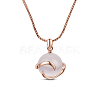 SHEGRACE Trendy Real Rose Gold Plated Necklace JN445A-1