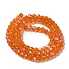 Electroplate Transparent Glass Beads Strands LS-EGLA-A035-T4mm-L05-2