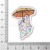 Halloween Theme Ghost Opaque Acrylic Pendants SACR-Z005-06B-3