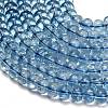 Dyed Imitation Gemstone Glass Beads Strands GL-Z001-03B-11-2