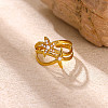304 Stainless Steel Cuff Open Rings PA-CBA3A85-11G-1
