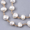 Handmade Natural Freshwater Pearl Beaded Chains CHC-S010-001-4