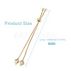 Rack Plating Adjustable Brass Slider Bracelets YS-TAC0001-13G-10