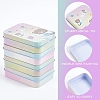 4Pcs 4 Styles Tinplate Storage Box CON-CN0001-02-3