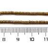 Electroplated Non-magnetic Hematite Beads Strands G-P571-A01-01A-4