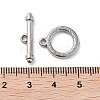 Non-Tarnish 304 Stainless Steel Ring Toggle Clasps STAS-A092-09E-P-3