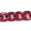 Acrylic Curb Chains X-AJEW-JB00505-02-3