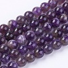 Natural Chevron Amethyst Beads Strands G-S030-1