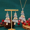 Christmas Tree Alloy Pendant Necklaces & Dangle Earrings Sets WG3F9DA-03-1