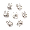 Rack Plating Brass Bead Tips KK-P274-02D-P-1