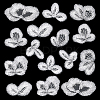 16Pcs 2Bags Polyester Clothing Patches PATC-FG0003-83A-1