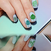 Stainless Steel DIY Nail Art Templates MRMJ-WH0092-052-4