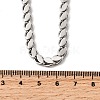 304 Stainless Steel Horse Eye Twisted Chain Necklaces for Women Men NJEW-A046-01P-5