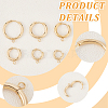 12Pcs 6 Size 201 Stainless Steel Huggie Hoop Earring Findings STAS-UN0045-55-4