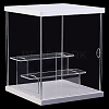 3-Tier Transparent Acrylic Minifigures Display Case ODIS-WH0043-68B-7