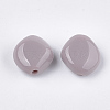 Opaque Acrylic Beads X-MACR-T025-02-3