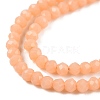 Opaque Solid Color Glass Beads Strands EGLA-T021-02J-3