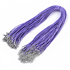 Waxed Cotton Cord Necklace Making MAK-S032-1.5mm-B10-1