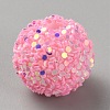Opaque Acrylic Beads MACR-WH0010-12G-1