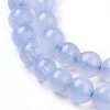 Grade AA Natural Blue Chalcedony Beads Strands G-F222-30-6mm-1-1