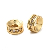 Rack Plating Brass Cubic Zirconia Beads KK-K349-03G-2