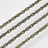 Soldered Brass Coated Iron Rope Chains CH-T002-04AB-2