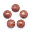 Synthetic Goldstone Cabochons G-P393-R24-12mm-1